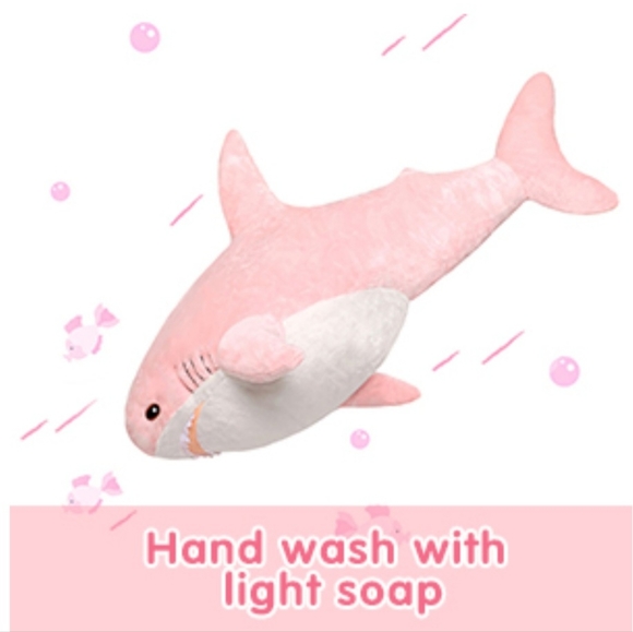 Morimos 32" Pink Shark Pillow Plush. Brand New With Tags. - Picture 11 of 12